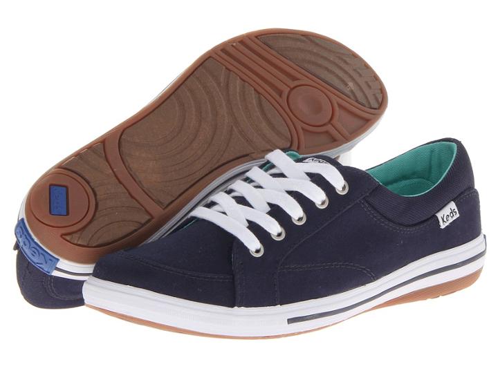 Keds Vollie Ltt (navy Canvas) Women's Lace Up Casual Shoes
