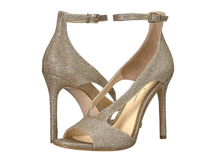 Jessica Simpson Jasta (gold Jessica Sparkle Mesh) High Heels
