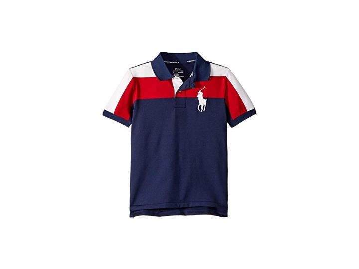 Polo Ralph Lauren Kids Performance Lisle Polo (toddler) (pure White Multi) Boy's Short Sleeve Knit