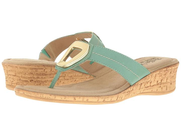 Bella-vita Lou-italy (mint Leather) Women's Sandals