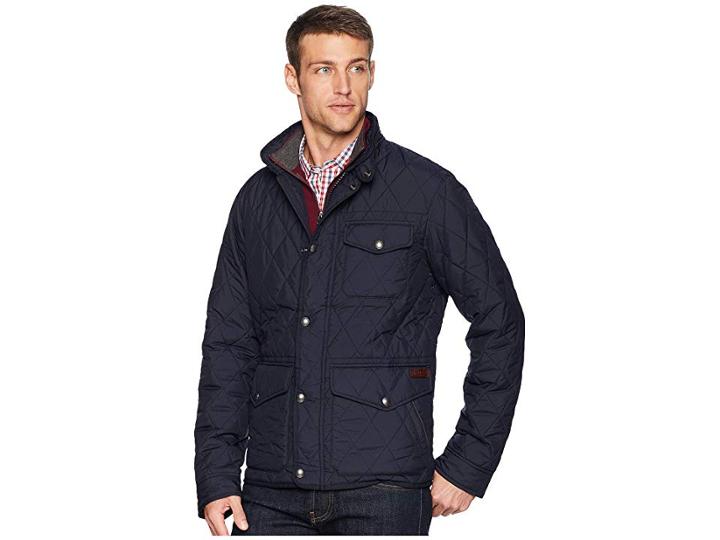 Polo Ralph Lauren Quilted Nylon Dartmouth Jacket (college Navy) Men's Coat