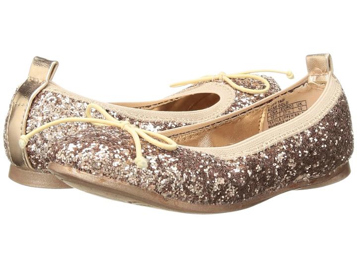 Kenneth Cole Reaction Kids Copy Tap (little Kid/big Kid) (rose Gold Glitter) Girls Shoes