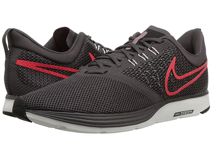 Nike Zoom Strike (thunder Grey/bright Crimson/black) Men's  Shoes