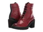 Frye Savannah Combat (red Clay Antique Soft Vintage) Women's Lace-up Boots