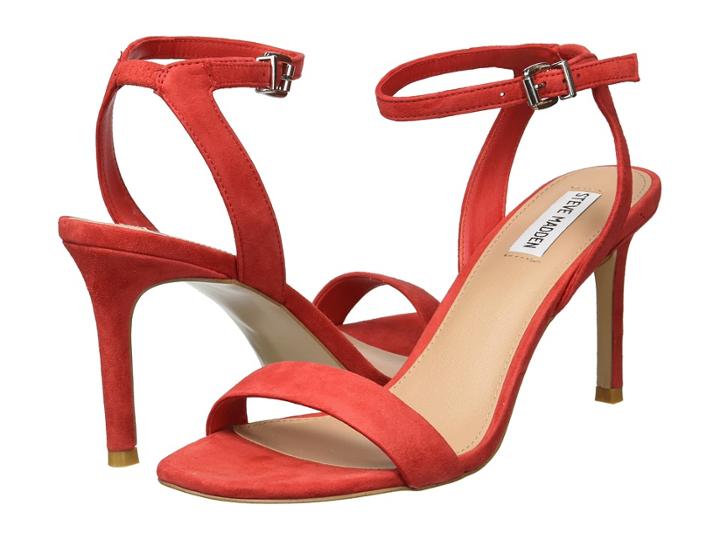 Steve Madden Faith (red Suede) Women's Sandals
