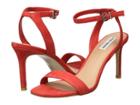 Steve Madden Faith (red Suede) Women's Sandals
