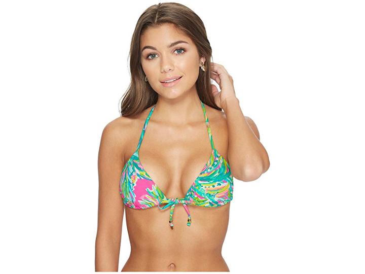 Lilly Pulitzer Tropic String Bikini Top (multi Shady Lady) Women's Swimwear