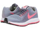 Nike Kids Zoom Pegasus 34 (little Kid/big Kid) (provence Purple/solar Red/light Carbon) Girls Shoes