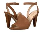 Nine West Quilty Heel Sandal (dark Hazel Isa Kid Suede) High Heels
