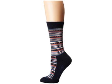 Feetures Horizon Cushion Crew Sock (navy) Crew Cut Socks Shoes