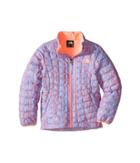 The North Face Kids Thermoball Full Zip Jacket (little Kids/big Kids) (collar Blue Raindrop Print (prior Season)) Girl's Coat