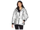 7 For All Mankind Hooded Down Puffer (silver) Women's Coat
