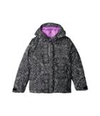 Columbia Kids Horizon Ridetm Jacket (little Kids/big Kids) (black Snowflake Print/crown Jewel) Girl's Coat