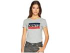 Levi's(r) Womens Slim Crew Neck Tee (sportswear Logo Smokestack Heather) Women's T Shirt
