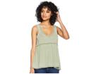 Jack By Bb Dakota Haven Burnout Jersey Tank Top (light Sage) Women's Sleeveless