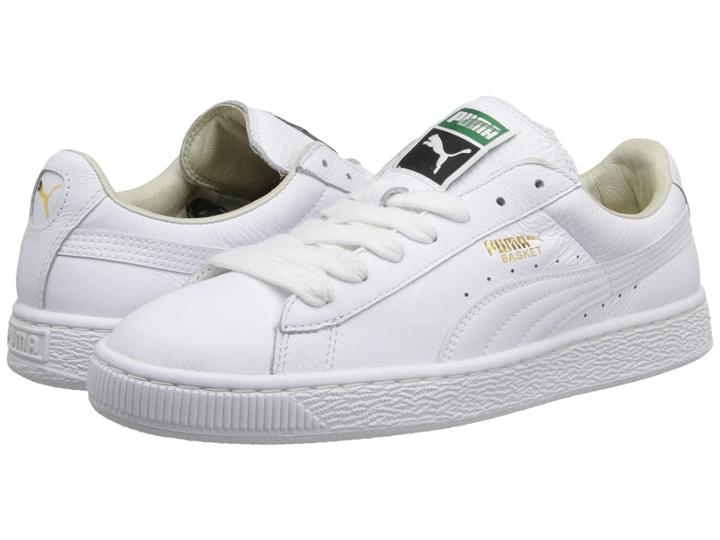 Puma Basket Classic Lfs (white/white) Men's Shoes