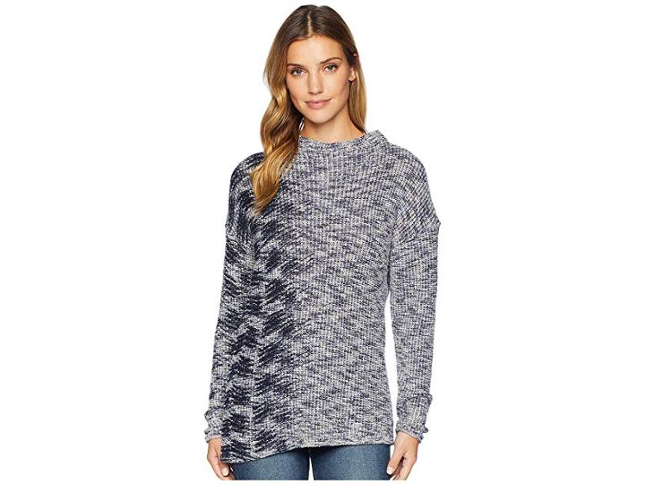 Nic+zoe Coming Along Top (indigo Mix) Women's Clothing