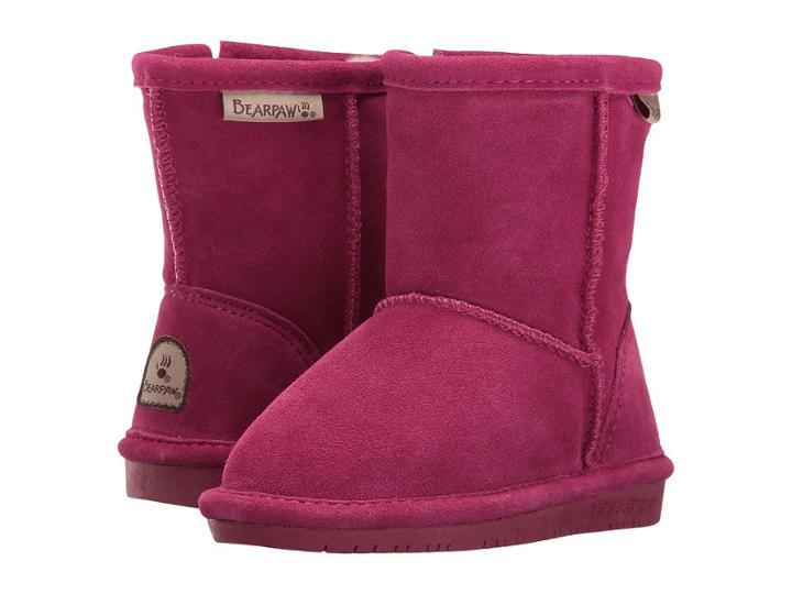 Bearpaw Kids Emma Zipper (toddler/little Kid) (pomberry) Girls Shoes