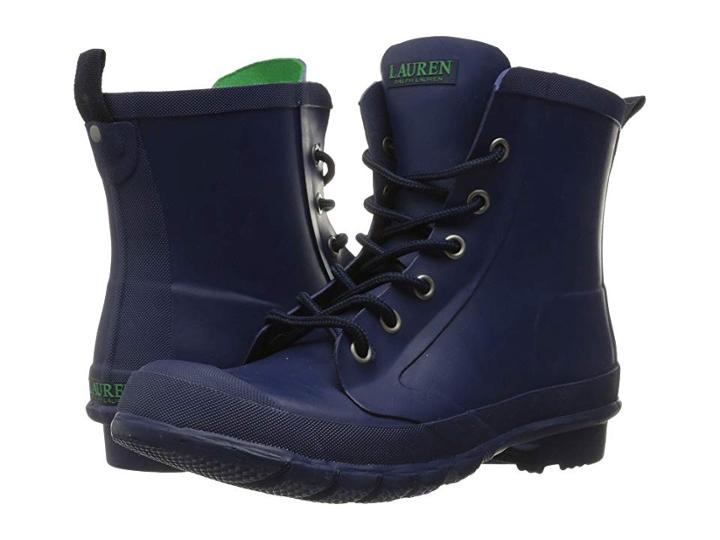 Lauren Ralph Lauren Mikenna (modern Navy Solid Matte Rubber) Women's Rain Boots