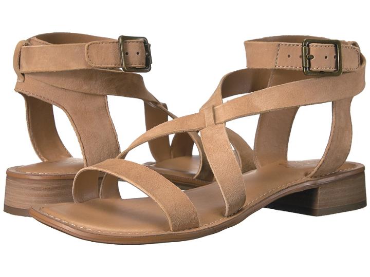 Franco Sarto Alora (dark Camel Diva Suede) Women's Sandals