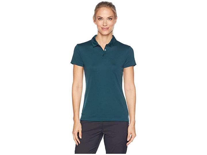 Nike Golf Dry Polo Short Sleeve (midnight Spruce/black) Women's Clothing