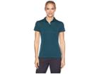 Nike Golf Dry Polo Short Sleeve (midnight Spruce/black) Women's Clothing
