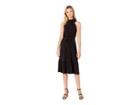 Michael Michael Kors Halter Neck Midi Dress (black) Women's Dress