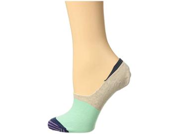 Happy Socks Block Color Liner Socks (gray/green) Women's Crew Cut Socks Shoes