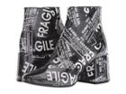 Mm6 Maison Margiela Fragile Graphic Boot (black/white) Women's Boots
