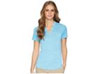Nike Golf Zonal Cooling Polo Short Sleeve Sub Jacquard (equator Blue/flat Silver) Women's Short Sleeve Pullover