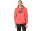Puma Essential + Hoodie Fleece (ribbon Red Heather) Men's Sweatshirt