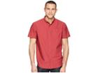 Prana Broderick Texture Short Sleeve (crushed Cran) Men's Short Sleeve Button Up