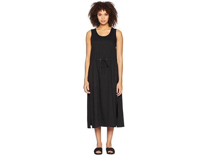 Eileen Fisher Scoop Neck C/l Dress (black) Women's Dress