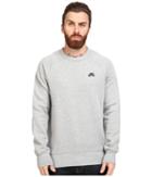 Nike Sb Sb Icon Crew Fleece (dark Grey Heather/black) Men's Fleece