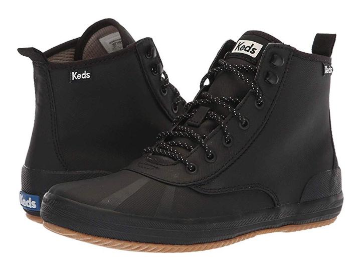 Keds Scout Boot Splash Twill Wax (black) Women's Lace-up Boots