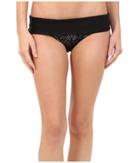 Next By Athena Inner Glow Powerhouse Banded Retro Bikini Bottom (black) Women's Swimwear