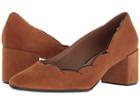 French Sole Couplet Heel (cognac Suede) Women's Shoes