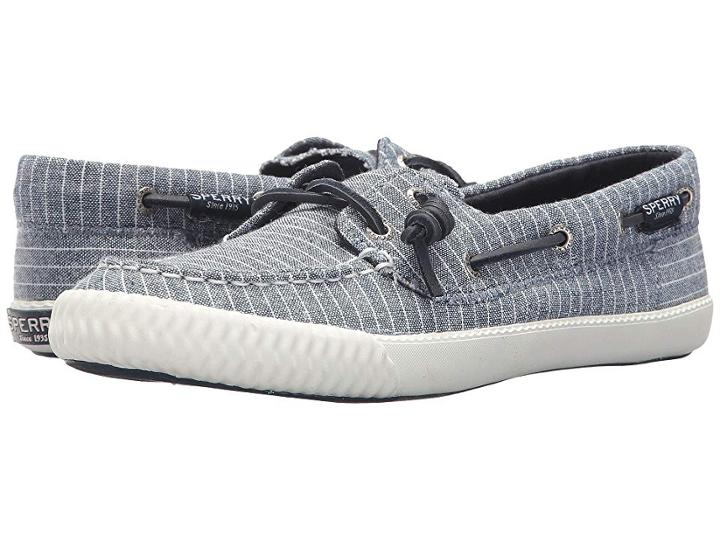 Sperry Sayel Away Pin Stripe (blue/white) Women's Shoes