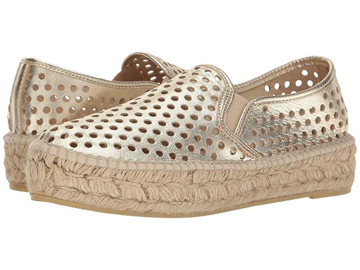 Loeffler Randall Rowan (light Gold Perforated Leather) Women's Shoes