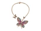 Betsey Johnson Butterfly Hinge Collar Necklace (multi) Necklace