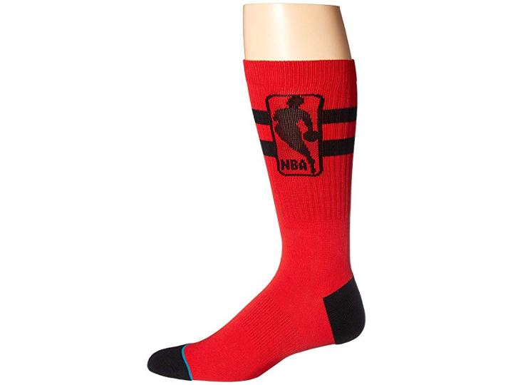 Stance Nba Logoman Oversize (red) Men's Crew Cut Socks Shoes