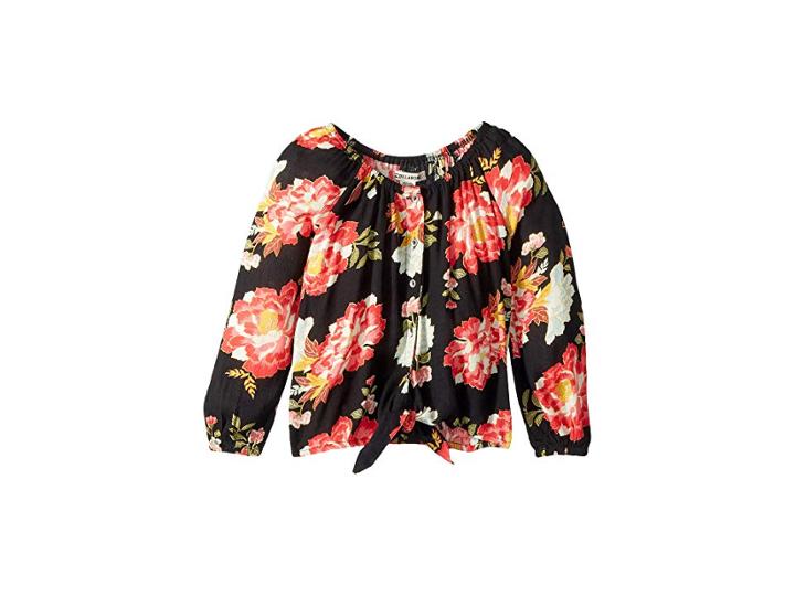 Billabong Kids For The Ages Woven Top (little Kids/big Kids) (black) Girl's Clothing