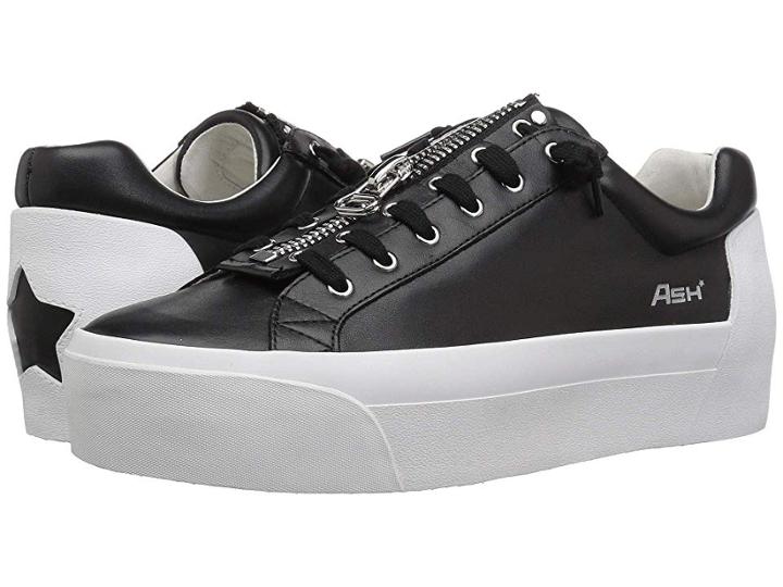 Ash Buzz (black Nappa Calf/black Calf) Women's Lace Up Casual Shoes