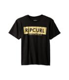 Rip Curl Kids Zipper Premium Tee (big Kids) (black) Boy's T Shirt