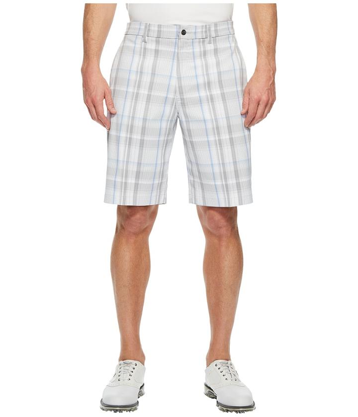 Callaway Madras Plaid Shorts (bright White) Men's Shorts