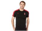 Puma Ac Milan T7 Tee (puma Black/tango Red) Men's T Shirt