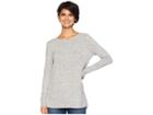 Bb Dakota Daily Rituals Brushed Knit Open Back Sweatshirt (heather Grey) Women's Sweatshirt