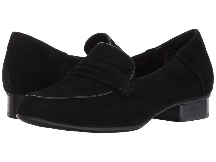 Clarks Keesha Cora (black Suede) Women's 1-2 Inch Heel Shoes