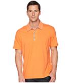 Robert Graham Diego Short Sleeve Knit Polo (orange) Men's Short Sleeve Pullover