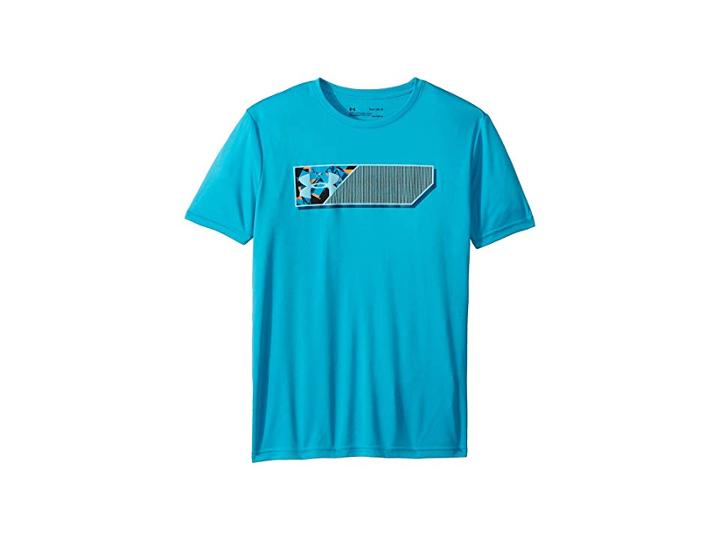 Under Armour Kids Lenticular Duo Logo Short Sleeve Tee (big Kids) (deceit/venetian Blue) Boy's T Shirt